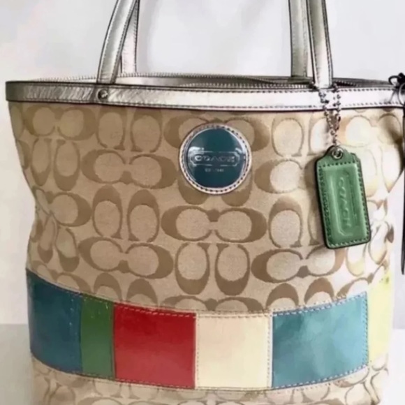 COACH Colorblock Purse - Picture 2 of 8